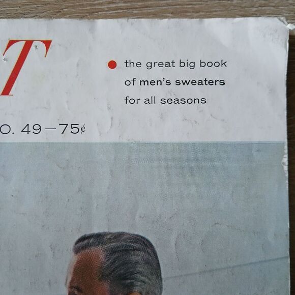 Bernat 0049 GREAT BIG BOOK SWEATERS 1956 Handicraft Men's Black & White Photos - Picture 6 of 11